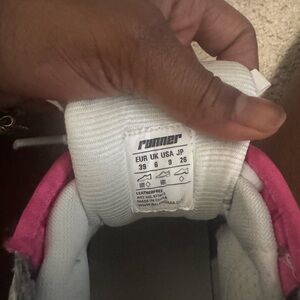 Kids Pink and White Shoes